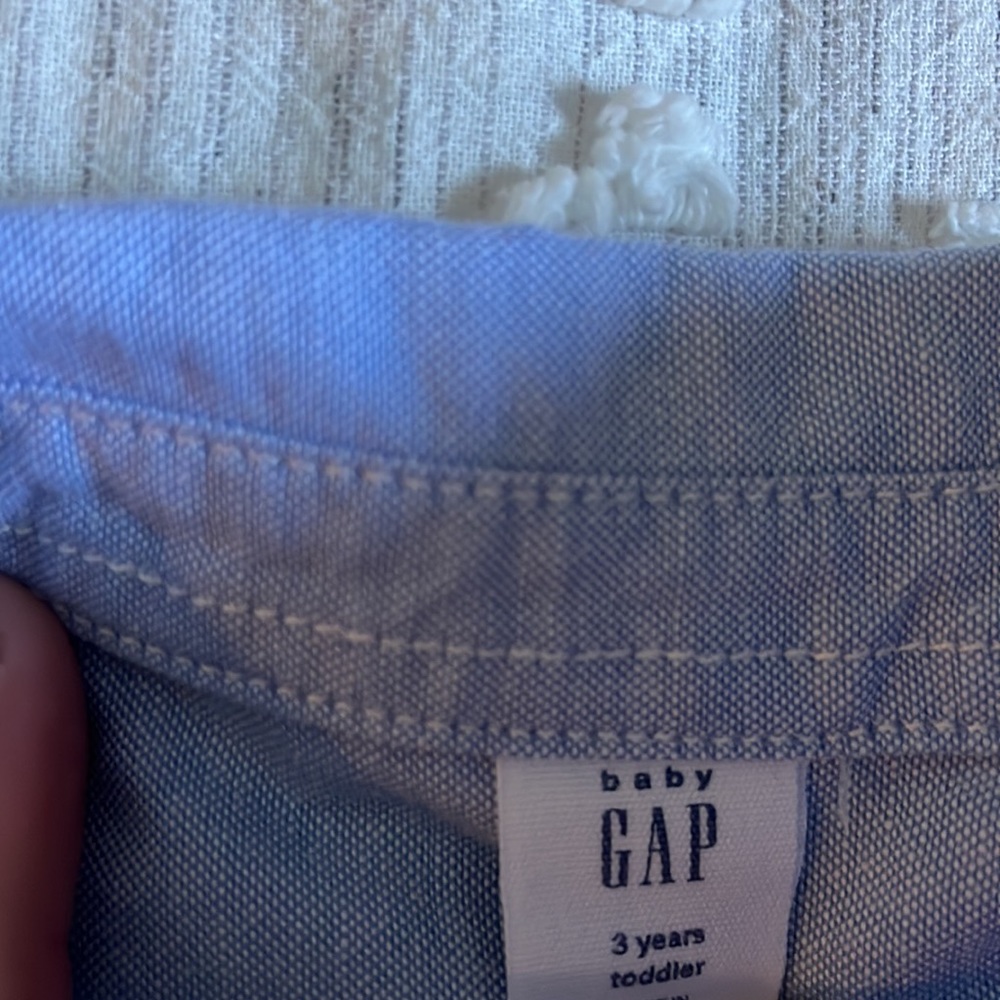 GAP chambray button down 3T - Picture 5 of 7